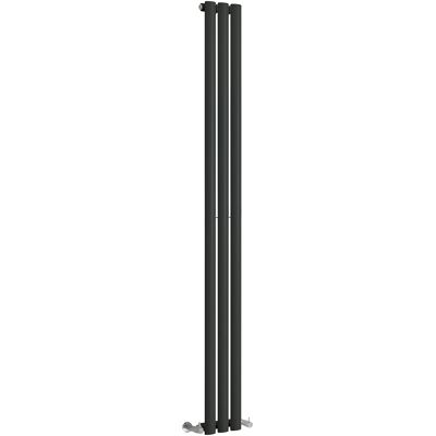 HudsonReed Radiatore di Design Verticale (Pannello Singolo) - 1750mm x 177mm - Nero - Sterling Quinn by Hudson Reed HudsonReed Radiatore di Design Verticale (Pannello Singolo) - 1750mm x 177mm - Nero - Sterling Quinn by Hudson Reed