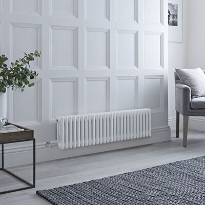 HudsonReed Radiatore Elettrico Orizzontale 3 Colonne Tradizionale Bianco 300x1190mm - Senza termostato HudsonReed Radiatore Elettrico Orizzontale 3 Colonne Tradizionale Bianco 300x1190mm - Senza termostato