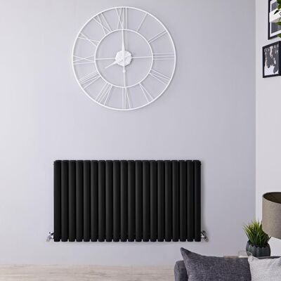 Hudson Reed Radiatore Orizzontale Nero Opaco - 1470W - 635 x 1180mm - Revive Hudson Reed Radiatore Orizzontale Nero Opaco - 1470W - 635 x 1180mm - Revive