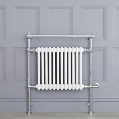 Hudson Reed Elizabeth Scaldasalviette vintage elettrico - 800W - Bianco - Radiatore bagno classico Hudson Reed Elizabeth Scaldasalviette vintage elettrico - 800W - Bianco - Radiatore bagno classico
