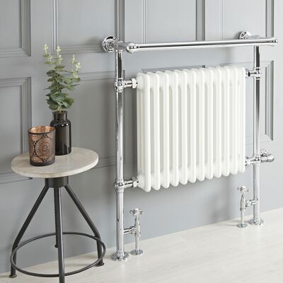 Bianchi Scaldalviette Misto Tradizionale Bianco – 930mm x 790mm – (Barra Porta Salviette Sporgente) – Senza Termostato Bianchi Scaldalviette Misto Tradizionale Bianco – 930mm x 790mm – (Barra Porta Salviette Sporgente) – Senza Termostato