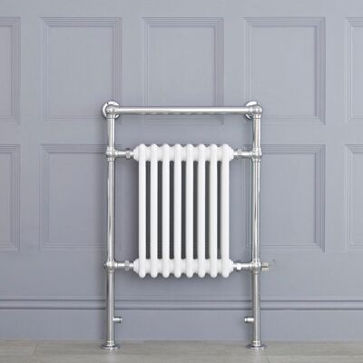 Bianchi Scaldasalviette Elettrico Tradizionale 600W - Bianco - 620mm - Con barra superiore piatta Bianchi Scaldasalviette Elettrico Tradizionale 600W - Bianco - 620mm - Con barra superiore piatta