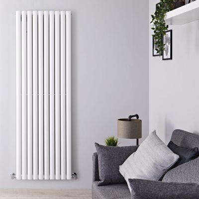 Hudson Reed Radiatore Verticale Doppio di Design Bianco 1780x590mm 1830W Termosifone da Arredo - Revive Hudson Reed Radiatore Verticale Doppio di Design Bianco 1780x590mm 1830W Termosifone da Arredo - Revive