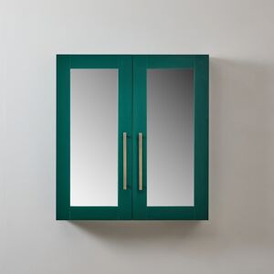 HudsonReed Mobiletto a Specchio da 900mm x 650mm Verde Scuro - Completo di Maniglie Moderne a Barra in Ottone Spazzolato - Cluo HudsonReed Mobiletto a Specchio da 900mm x 650mm Verde Scuro - Completo di Maniglie Moderne a Barra in Ottone Spazzolato - Cluo