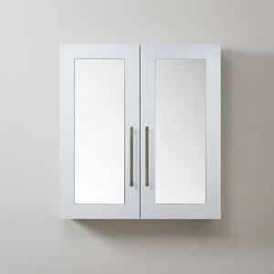 HudsonReed Mobiletto a Specchio da 900mm x 650mm Bianco - Completo di Maniglie Moderne a Barra in Ottone Spazzolato - Cluo HudsonReed Mobiletto a Specchio da 900mm x 650mm Bianco - Completo di Maniglie Moderne a Barra in Ottone Spazzolato - Cluo