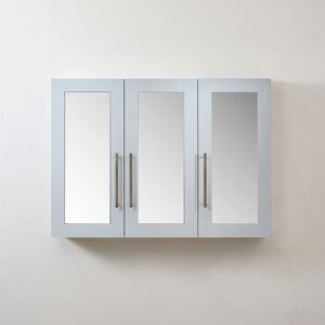 HudsonReed Mobiletto a Specchio da 600mm x 650mm Bianco - Completo di Maniglie Moderne a Barra in Ottone Spazzolato - Cluo HudsonReed Mobiletto a Specchio da 600mm x 650mm Bianco - Completo di Maniglie Moderne a Barra in Ottone Spazzolato - Cluo