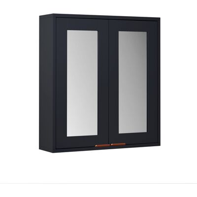 HudsonReed Hudson Reed Warwick - Armadietto Murale con Specchio Tradizionale Grigio Scuro - 600mm x 650mm - Maniglie Moderne in Rame Satinato HudsonReed Hudson Reed Warwick - Armadietto Murale con Specchio Tradizionale Grigio Scuro - 600mm x 650mm - Maniglie Moderne in Rame Satinato