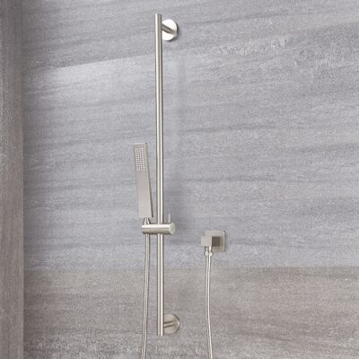 Kit Doccia HudsonReed Asta - Design Moderno, Nichel Spazzolato Kit Doccia HudsonReed Asta - Design Moderno, Nichel Spazzolato