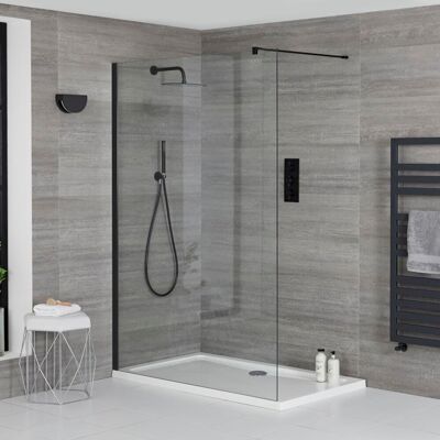 HudsonReed Doccia Walk-In con Parete e Piatto Doccia in Diverse Misure - Nox HudsonReed Doccia Walk-In con Parete e Piatto Doccia in Diverse Misure - Nox