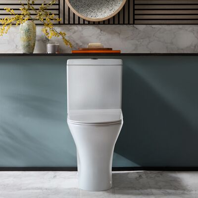 Hudson Reed Sanitario WC Monoblocco Moderno con Sedile a Chiusura Ammortizzata e Pulsante di Scarico Nero - Marbury Hudson Reed Sanitario WC Monoblocco Moderno con Sedile a Chiusura Ammortizzata e Pulsante di Scarico Nero - Marbury