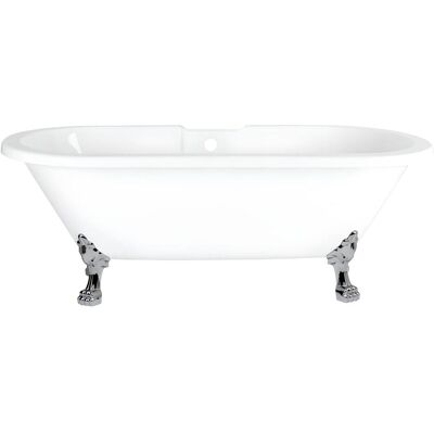 Hudson Reed Vasca da Bagno Centro Stanza Classica in Acrilico 1750mm x 770mm - Cromato - Piedini ad Artiglio di Leone Hudson Reed Vasca da Bagno Centro Stanza Classica in Acrilico 1750mm x 770mm - Cromato - Piedini ad Artiglio di Leone