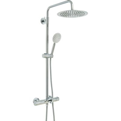 Hudson Reed Colonna Doccia Termostatica Barra Cromata Con Soffione, Doccetta Ed Erogatore Vasca Hudson Reed Colonna Doccia Termostatica Barra Cromata Con Soffione, Doccetta Ed Erogatore Vasca