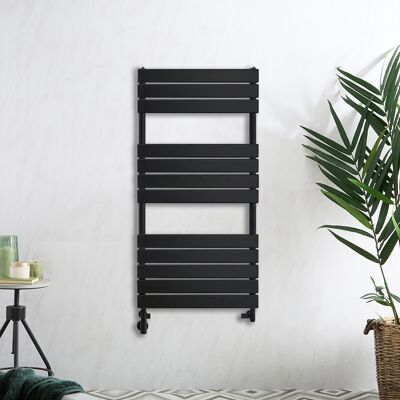 HudsonReed Scaldasalviette Misto di Design Nero - Scelta di Dimensioni e Copri Cavo HudsonReed Scaldasalviette Misto di Design Nero - Scelta di Dimensioni e Copri Cavo