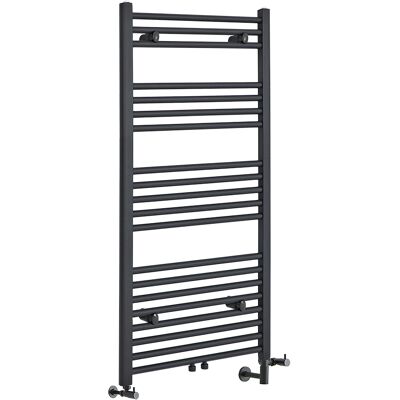 HudsonReed Scaldasalviette Misto Piatto - Termoarredo Bagno Antracite - 1188 x 500mm - 500W - Neva HudsonReed Scaldasalviette Misto Piatto - Termoarredo Bagno Antracite - 1188 x 500mm - 500W - Neva