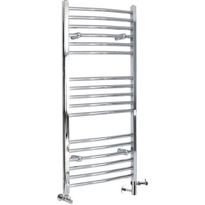 HudsonReed Scaldasalviette Misto Curvo - Termoarredo Bagno Cromato - 1200 x 500mm - 320W - Kent HudsonReed Scaldasalviette Misto Curvo - Termoarredo Bagno Cromato - 1200 x 500mm - 320W - Kent