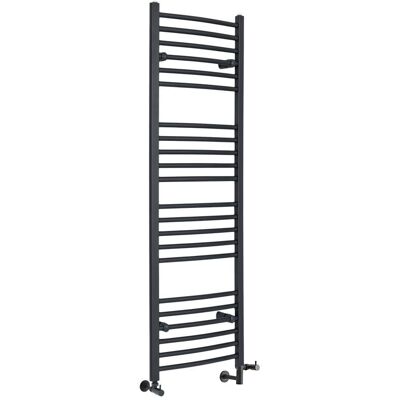 HudsonReed Scaldasalviette Misto Curvo - Termoarredo Bagno Antracite - 1600 x 500mm - 640W - Artle HudsonReed Scaldasalviette Misto Curvo - Termoarredo Bagno Antracite - 1600 x 500mm - 640W - Artle