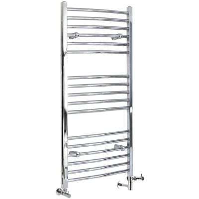 HudsonReed Scaldasalviette Misto Curvo - Termoarredo Bagno Cromato - 1200 x 600mm - 360W - Kent HudsonReed Scaldasalviette Misto Curvo - Termoarredo Bagno Cromato - 1200 x 600mm - 360W - Kent