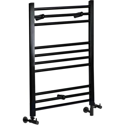HudsonReed Scaldasalviette Misto Piatto - Termoarredo Bagno Nero - 800 x 500mm - 300W - Nox HudsonReed Scaldasalviette Misto Piatto - Termoarredo Bagno Nero - 800 x 500mm - 300W - Nox