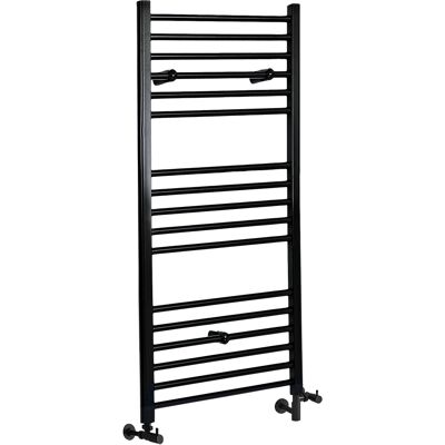 HudsonReed Scaldasalviette Misto Piatto - Termoarredo Bagno Nero - 1200 x 500mm - 480W - Nox HudsonReed Scaldasalviette Misto Piatto - Termoarredo Bagno Nero - 1200 x 500mm - 480W - Nox