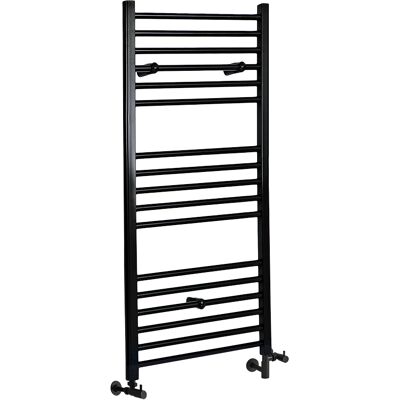 HudsonReed Scaldasalviette Misto Piatto - Termoarredo Bagno Nero - 1200 x 600mm - 550W - Nox HudsonReed Scaldasalviette Misto Piatto - Termoarredo Bagno Nero - 1200 x 600mm - 550W - Nox