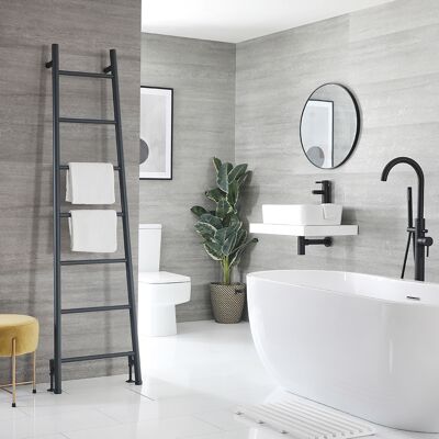HudsonReed Scaldasalviette di Design - Stile Scaletta - 1800 x 500mm - Antracite - Indus HudsonReed Scaldasalviette di Design - Stile Scaletta - 1800 x 500mm - Antracite - Indus