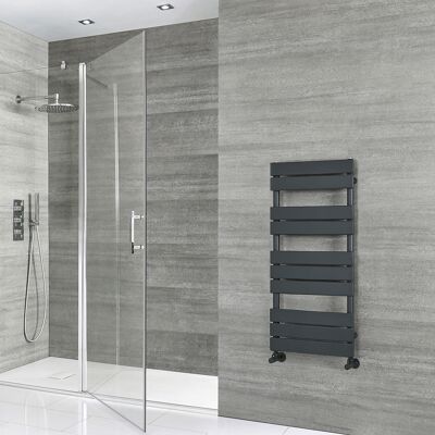 HudsonReed Scaldasalviette di Design - 975mm x 450mm - Antracite - Lustro HudsonReed Scaldasalviette di Design - 975mm x 450mm - Antracite - Lustro