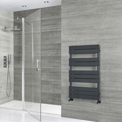 HudsonReed Scaldasalviette di Design - 975mm x 600mm - Antracite - Lustro HudsonReed Scaldasalviette di Design - 975mm x 600mm - Antracite - Lustro