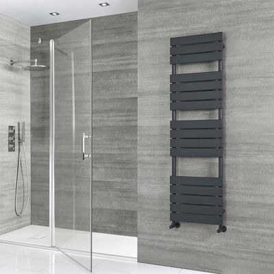 HudsonReed Scaldasalviette di Design - 1500mm x 450mm - Antracite - Lustro HudsonReed Scaldasalviette di Design - 1500mm x 450mm - Antracite - Lustro