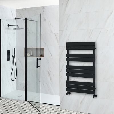 HudsonReed Scaldasalviette di Design - 975mm x 600mm - Nero - Lustro HudsonReed Scaldasalviette di Design - 975mm x 600mm - Nero - Lustro