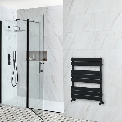 HudsonReed Scaldasalviette di Design - 825mm x 600mm - Nero - Lustro HudsonReed Scaldasalviette di Design - 825mm x 600mm - Nero - Lustro