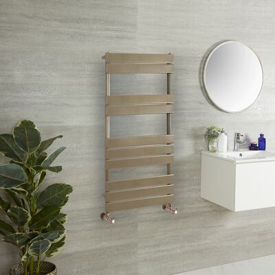 HudsonReed Scaldasalviette di Design - 1000mm x 450mm - Bronzo Metallizzato - Lustro HudsonReed Scaldasalviette di Design - 1000mm x 450mm - Bronzo Metallizzato - Lustro