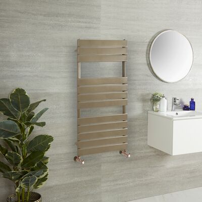 HudsonReed Scaldasalviette di Design - 1200mm x 450mm - Bronzo Metallizzato - Lustro HudsonReed Scaldasalviette di Design - 1200mm x 450mm - Bronzo Metallizzato - Lustro