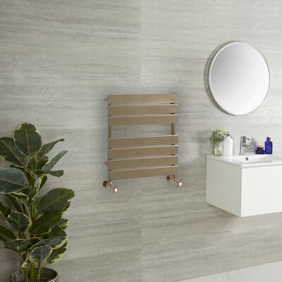 HudsonReed Scaldasalviette di Design - 600mm x 400mm - Bronzo Metallizzato - Lustro HudsonReed Scaldasalviette di Design - 600mm x 400mm - Bronzo Metallizzato - Lustro