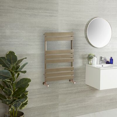 HudsonReed Scaldasalviette di Design - 825mm x 600mm - Bronzo Metallizzato - Lustro HudsonReed Scaldasalviette di Design - 825mm x 600mm - Bronzo Metallizzato - Lustro