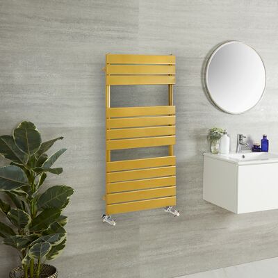HudsonReed Scaldasalviette di Design - 1200mm x 450mm - Oro Metallizzato - Lustro HudsonReed Scaldasalviette di Design - 1200mm x 450mm - Oro Metallizzato - Lustro
