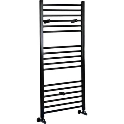 HudsonReed Scaldasalviette di Design Nero - Termoarredo Bagno Piatto - 1200 x 400mm - 408W - Nox HudsonReed Scaldasalviette di Design Nero - Termoarredo Bagno Piatto - 1200 x 400mm - 408W - Nox