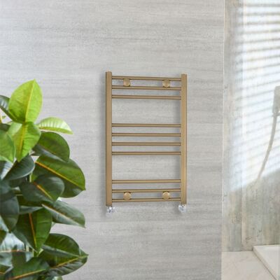 HudsonReed Scaldasalviette Diritto in Ottone Naturale 800x500mm HudsonReed Scaldasalviette Diritto in Ottone Naturale 800x500mm