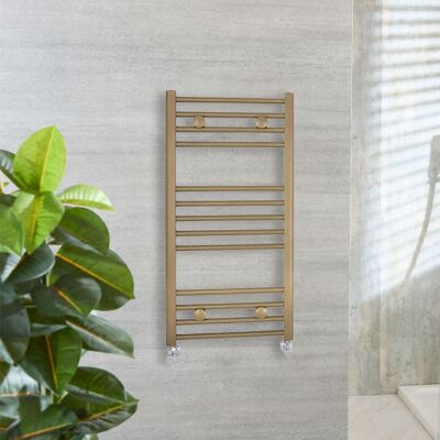 HudsonReed Scaldasalviette Diritto In Ottone Naturale 1000x500mm HudsonReed Scaldasalviette Diritto In Ottone Naturale 1000x500mm