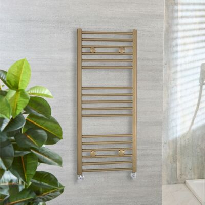HudsonReed Scaldasalviette Diritto in Ottone Naturale - 1200mm x 500mm HudsonReed Scaldasalviette Diritto in Ottone Naturale - 1200mm x 500mm