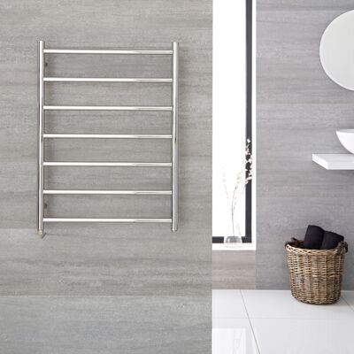 HudsonReed Scaldasalviette Elettrico a Scaletta - Termoarredo Bagno Acciaio Inossidabile - 200W - 800 x 600mm - Quo HudsonReed Scaldasalviette Elettrico a Scaletta - Termoarredo Bagno Acciaio Inossidabile - 200W - 800 x 600mm - Quo