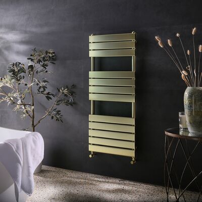 HudsonReed Scaldasalviette di Design Oro Satinato 1200x500mm Termoarredo Bagno Moderno - Lustro HudsonReed Scaldasalviette di Design Oro Satinato 1200x500mm Termoarredo Bagno Moderno - Lustro