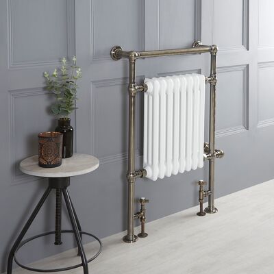 HudsonReed Scaldasalviette Tradizionale Misto Ottone Spazzolato 930x620mm - Elizabeth HudsonReed Scaldasalviette Tradizionale Misto Ottone Spazzolato 930x620mm - Elizabeth
