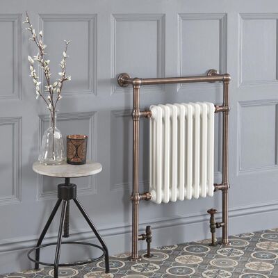 HudsonReed Scaldasalviette Design Tradizionale Bronzo Lucidato 930x620mm 540W Termoarredo - Elizabeth HudsonReed Scaldasalviette Design Tradizionale Bronzo Lucidato 930x620mm 540W Termoarredo - Elizabeth