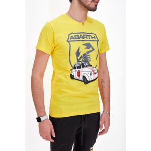 Abarth T-shirt Uomo Giallo In Con Chiusura Con L