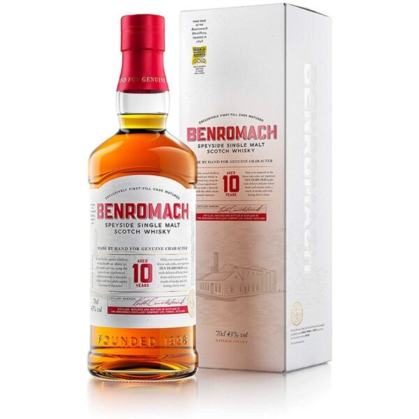 whisky benromach 10 anni - benromach [0.70 lt, astucciato]