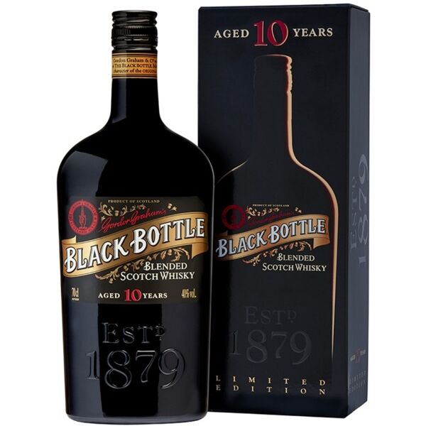 whisky blended black bottle 10 anni [0.70 lt, astucciato]