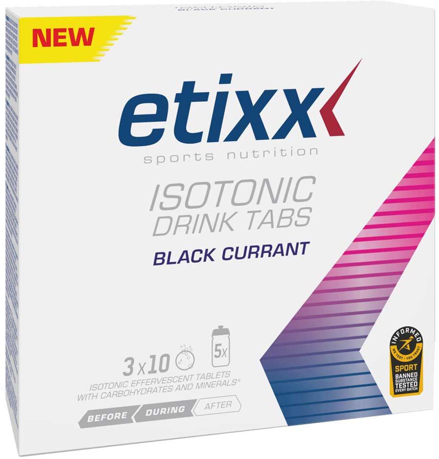 Etixx Isotonic Efervescent Tablet 3x10 Black Currant Powder Multicolor