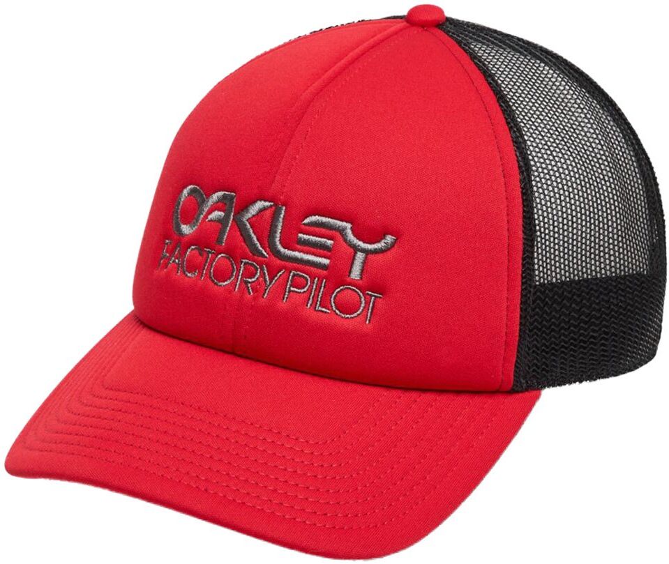 Oakley Apparel Factory Pilot Trucker Cap Rosso  Uomo