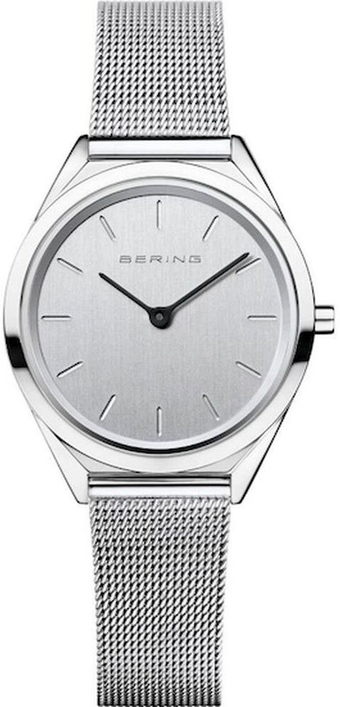 Bering Ultra Slim Mesh Strap Watch Argento Argento One Size