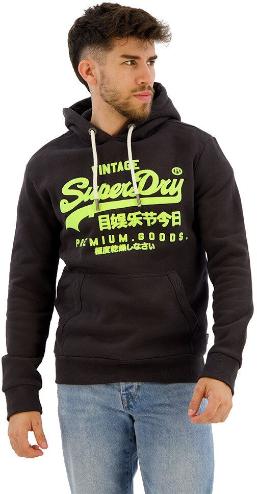 Superdry Neon Hoodie Verde 2XL Uomo Verde 2XL